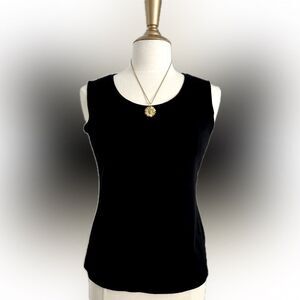 Like new! Picadilly Fashions basic sleeveless black top!